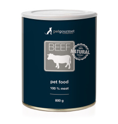 PetGourmet konserveeritud veiseliha 800 g, PUHAS VEISELIHA!